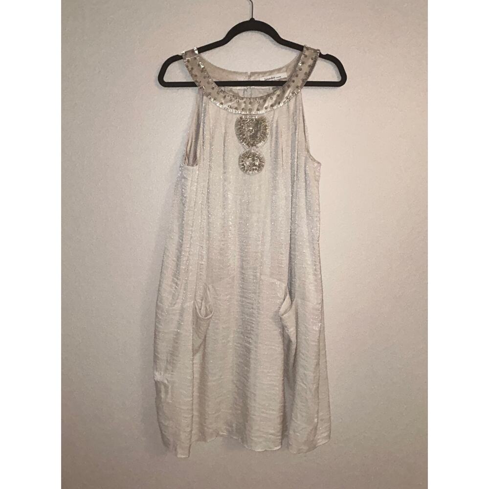 Laundry by design Beaded Embellished Holiday Event Party Cocktail Wedding Dress